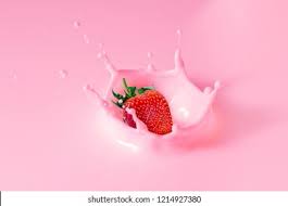 स्ट्रॉबेरी और दूध