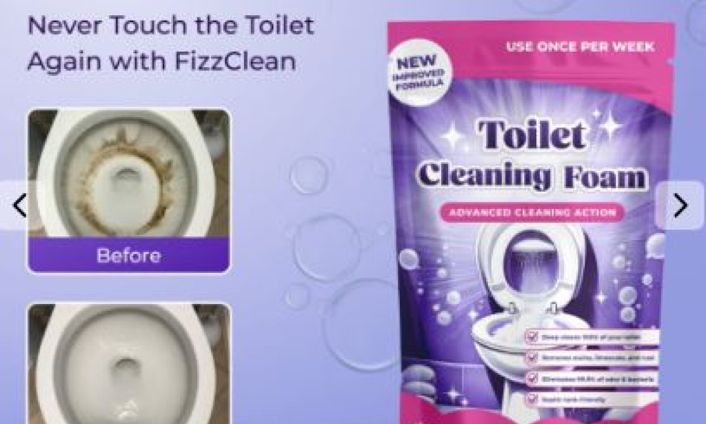 FizzClean Toilet Cleaning Foam | Best Toilet Cleaner for Tough Stains & Odors