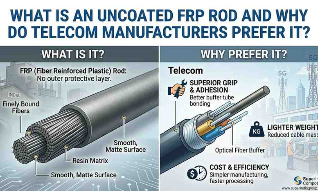 What Is an Uncoated FRP Rod and Why Do Telecom Manufacturers Prefer It?