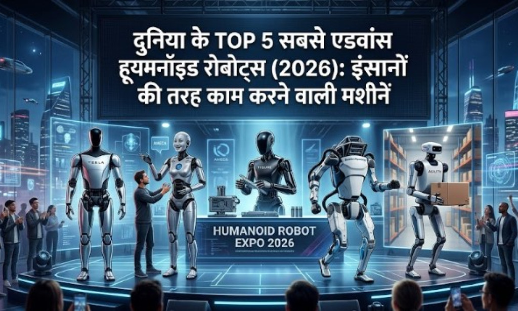 Top 5 Humanoid Robots in the World (2026): दुनिया के सबसे एडवांस रोबोट्स जो इंसानों की तरह काम करते हैं