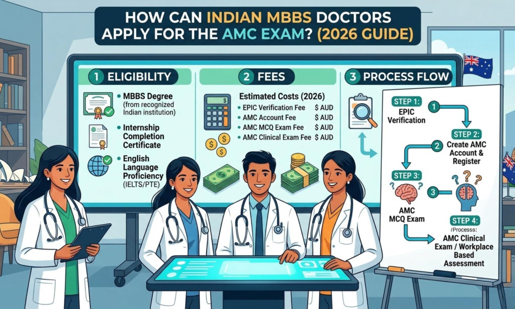 How Can Indian MBBS Doctors Apply for the AMC Exam? Eligibility, Fees & Process (2026 Guide)
