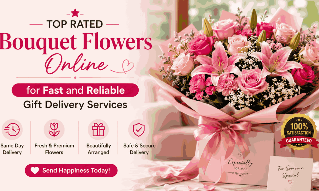 Top Rated Bouquet Flowers Online for Fast and Reliable Gift Delivery Services