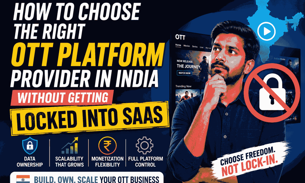 How to Choose the Right OTT Platform Provider in India Without Getting Locked Into SaaS