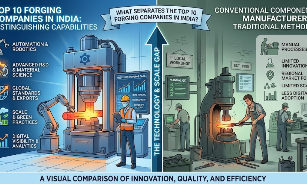 What Separates the Top 10 Forging Companies in India from Conventional Component Manufacturers