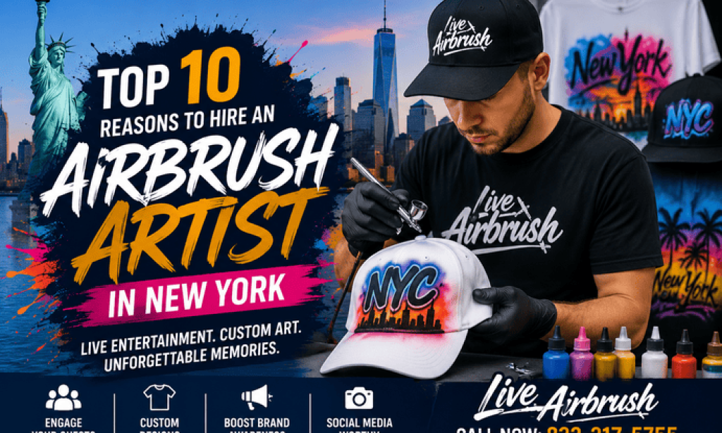 Top 10 Reasons to Hire an Airbrush Artist in New York for Events