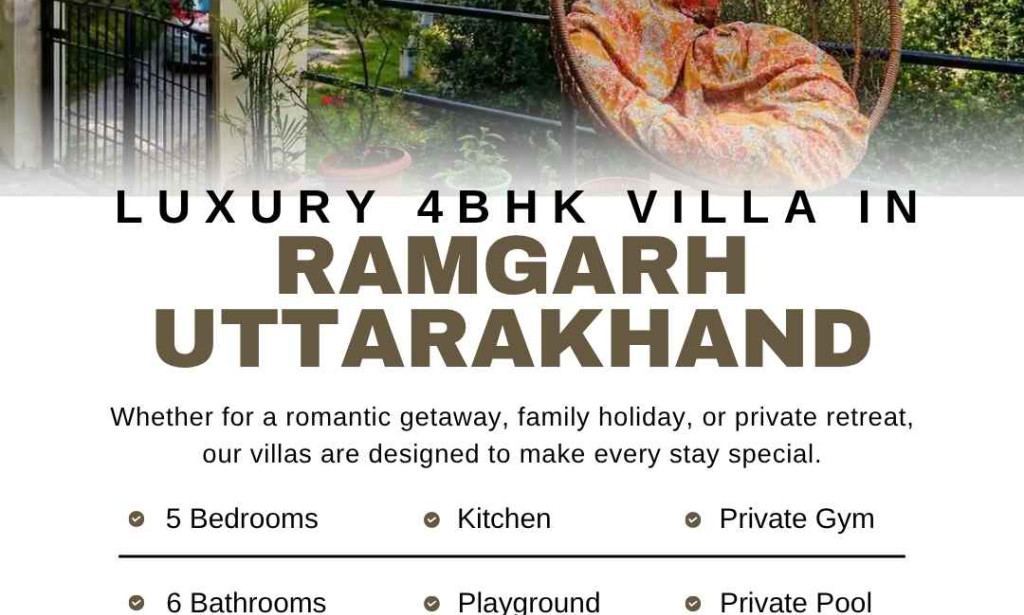 What is the cost of luxury 4BHK villa in Ramgarh Uttarakhand