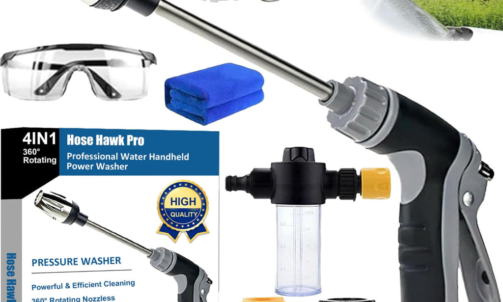 Hose Hawk Pro Pressure Washer:Provides Powerful Cleaning Without Heavy Equipment!