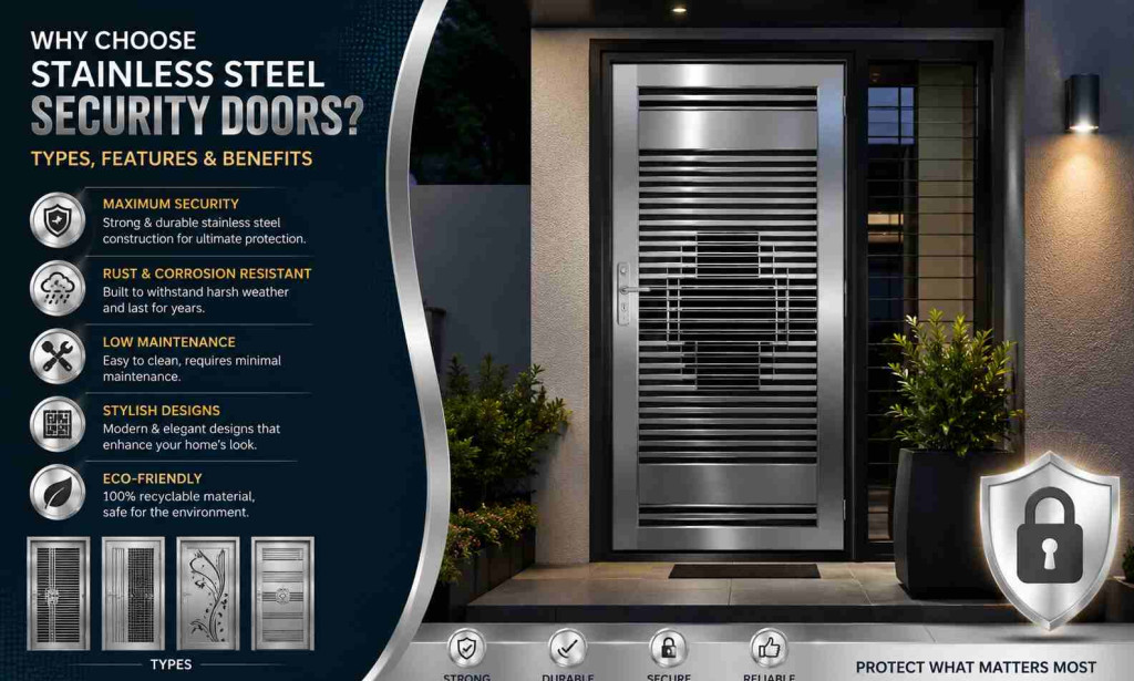What Are Stainless Steel Security Doors? Types, Features & Benefits