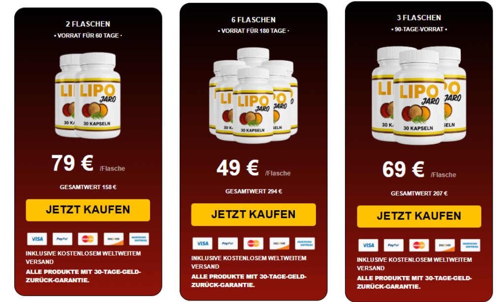 Where To Buy LipoJaro Kapseln Germany