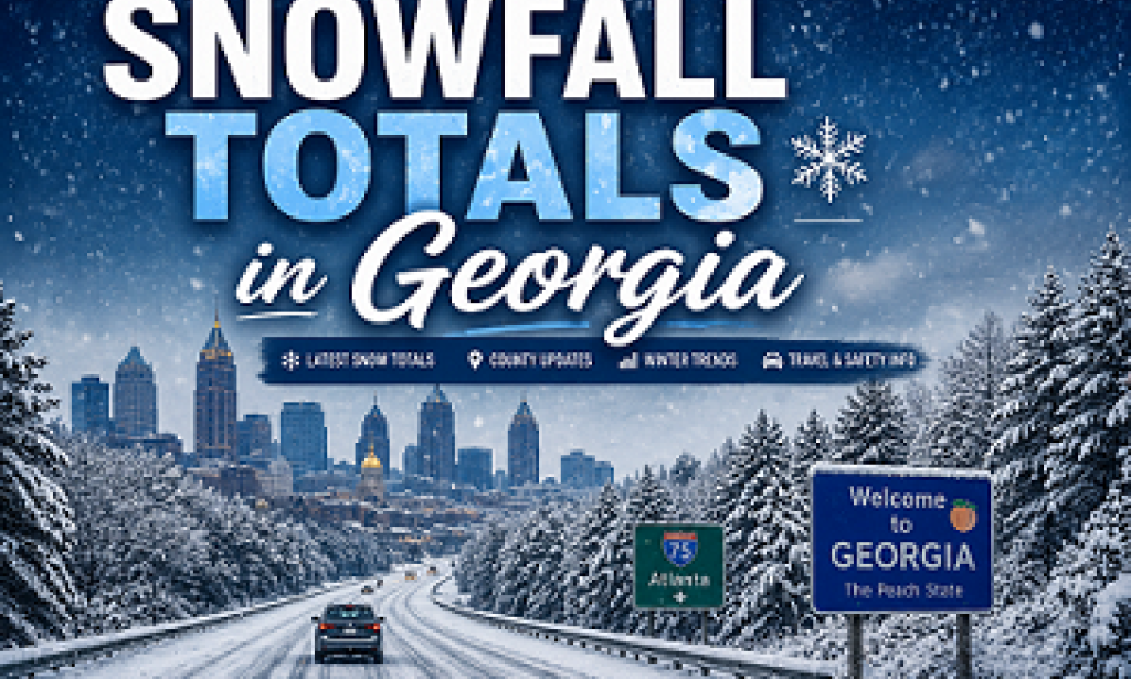 Snow Fall Total in GA This Winter: how to seeing Counties Highest Snow Totals