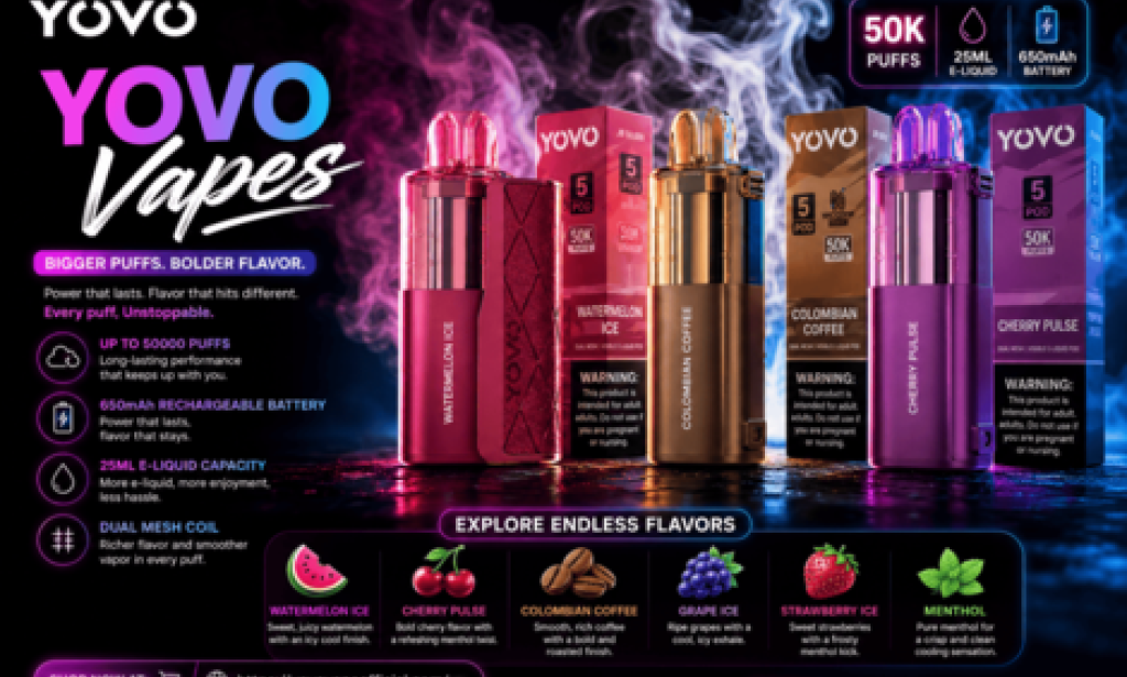 Top 10 Reasons Why YOVO Vape Is a Trending Vape Choice
