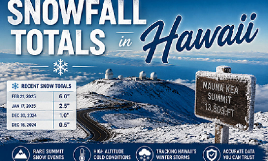 Where Does Snow Fall in HI? Top Locations for Hawaii Snow Totals
