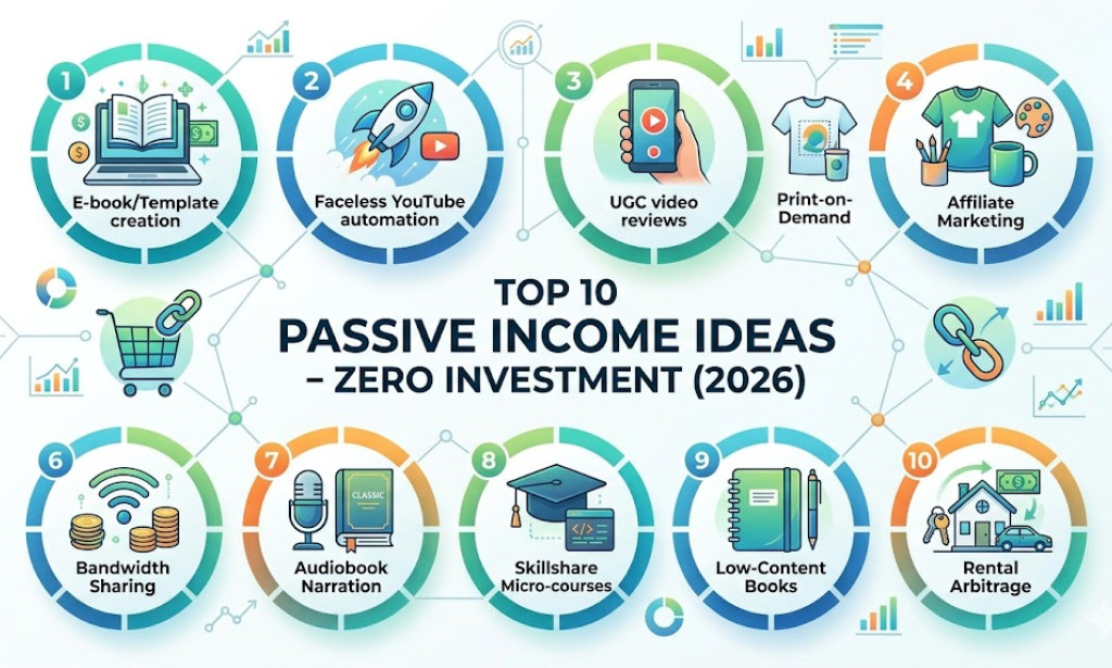 Top 10 Passive Income Ideas That Require Zero Investment