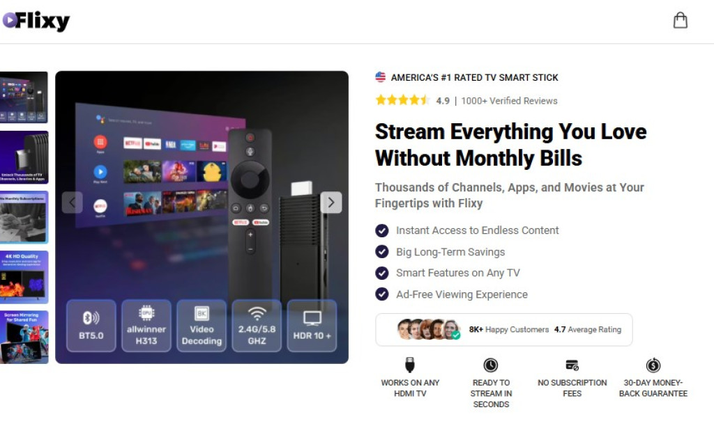 Flixy TV Smart Stick Reviews: Features, Performance & User Experience