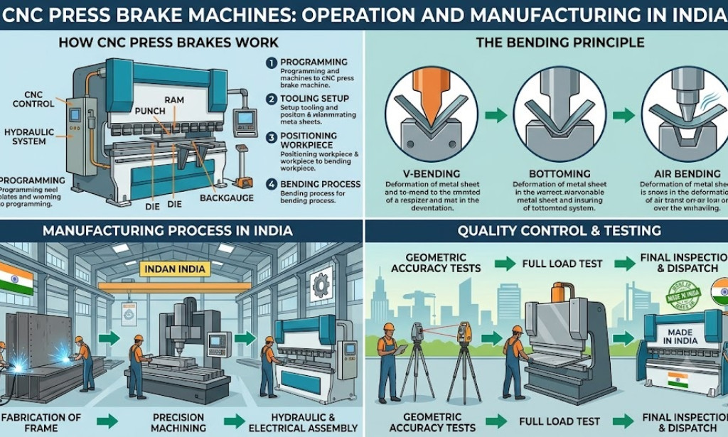 How CNC Press Brake Machines Work and How They Are Manufactured in India