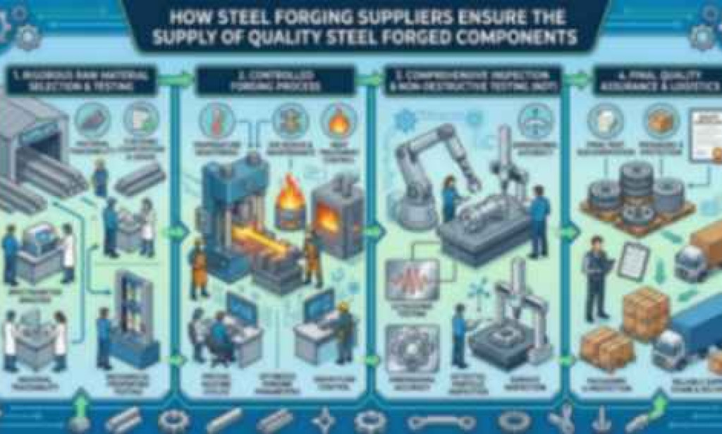 How Steel Forging Suppliers Ensure the Supply of Quality Steel Forged Components