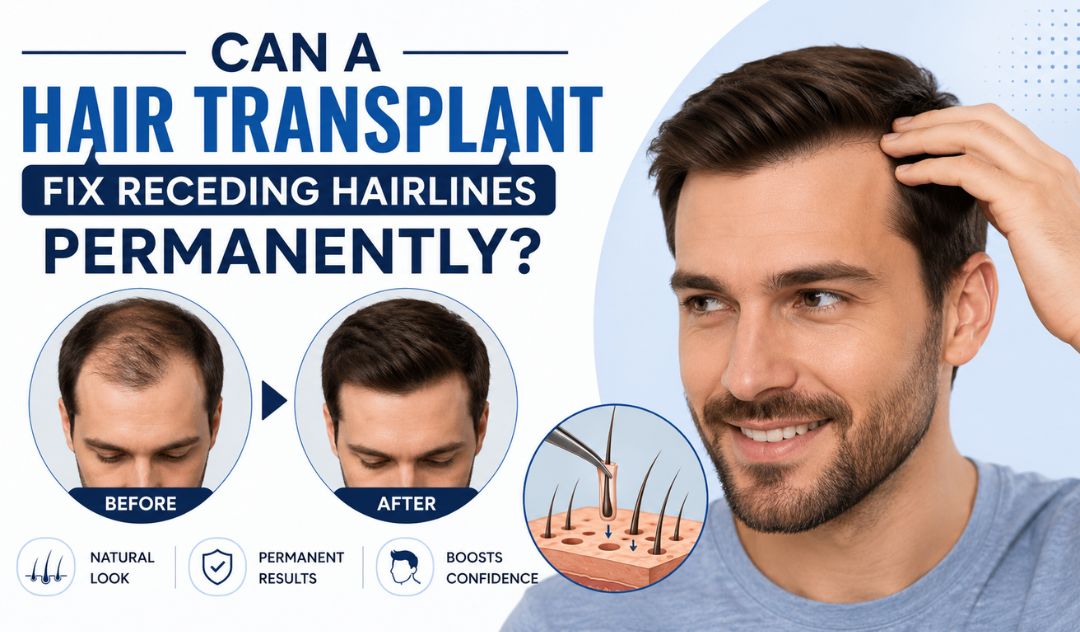 Can a Hair Transplant Fix Receding Hairlines Permanently Can a Hair Transplant Fix Receding Hairlines Permanently