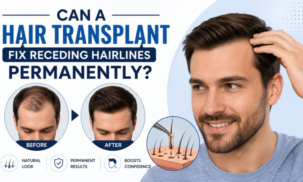 How Can a Hair Transplant Permanently Fix a Receding Hairline?