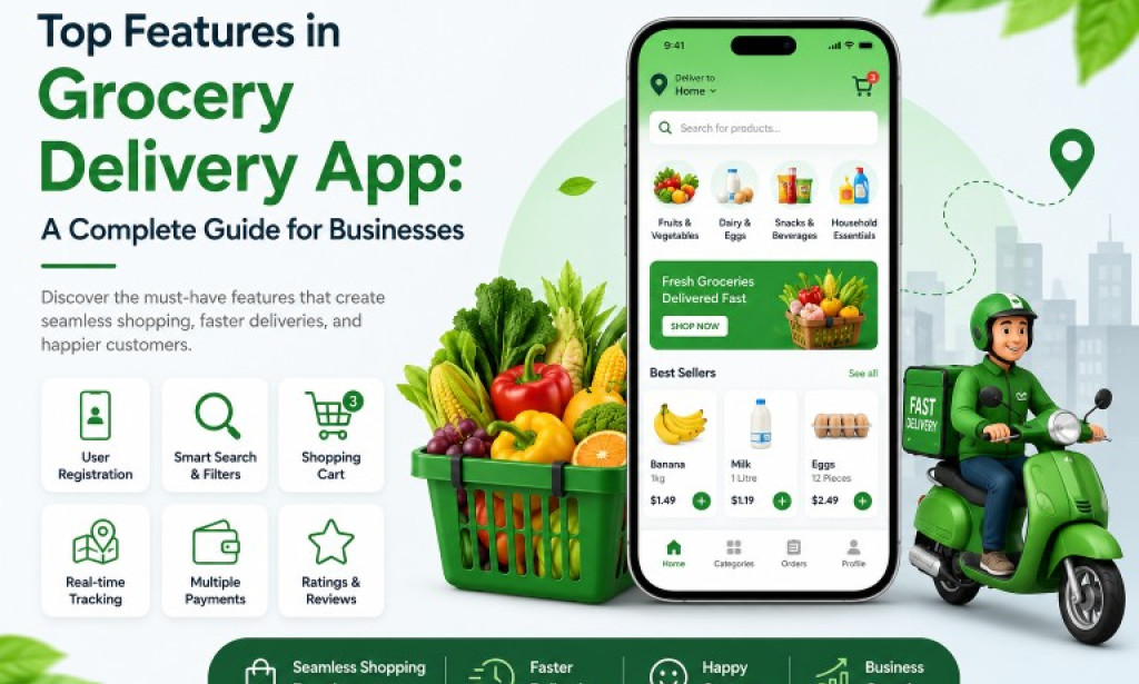 Top Features in Grocery Delivery App: A Complete Guide for Businesses