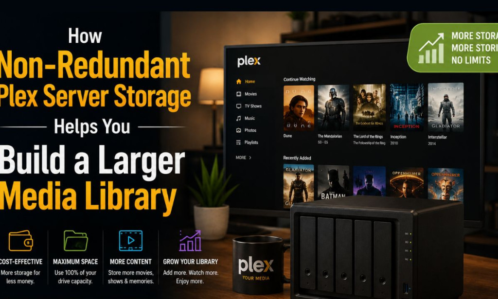 How Non-Redundant Plex Server Storage Helps You Build a Larger Media Library
