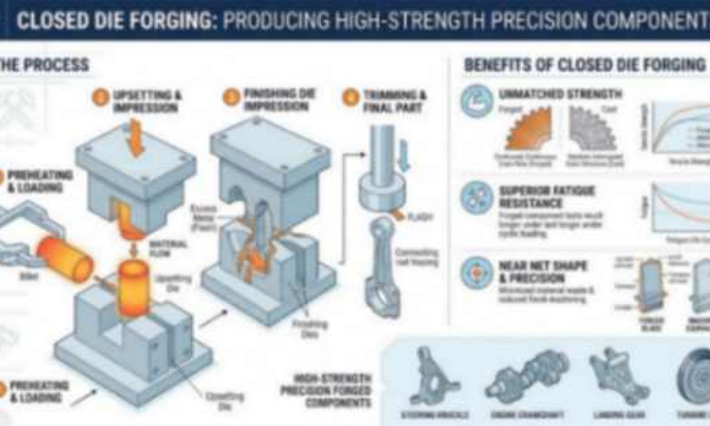 How Closed Die Forging Produces High-Strength Precision Components