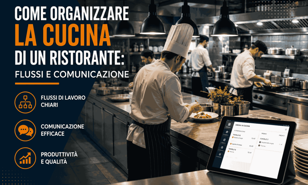 how to organizzare la cucina di un ristorante: flussi e comunicazione