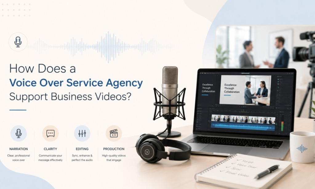 How Does a Voice Over Service Agency Support Business Videos?