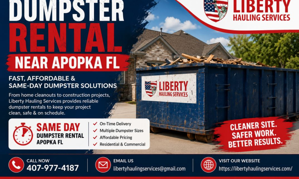 Top Dumpster Rental Near Apopka FL: Fast, Affordable & Same-Day Dumpster Solutions