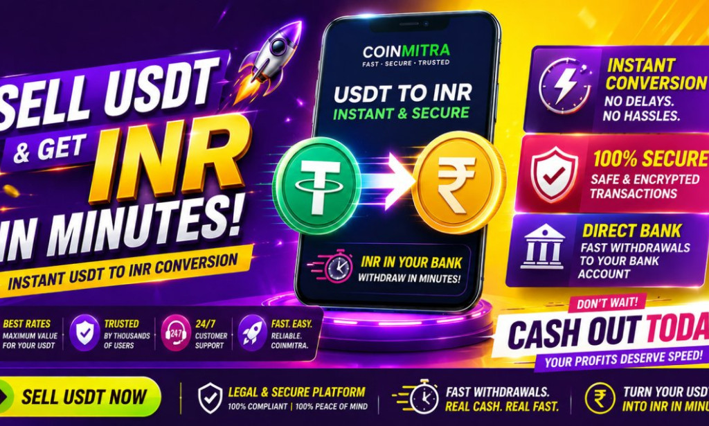 How to Convert USDT to INR Using the Coinmitra App