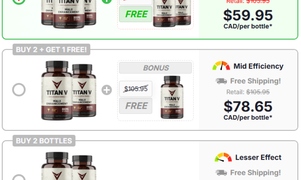 Where To Buy TiTAN V ME Capsules Canada
