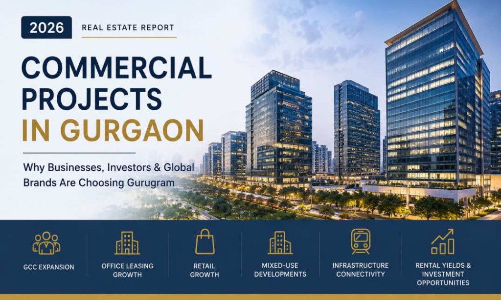 Top Reasons Why Commercial Projects in Gurgaon Are Attracting GCCs, Global Investors, Retail Brands, and Corporate Occupiers