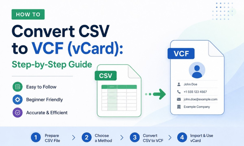 How to Convert CSV to VCF (vCard): Step-by-Step Guide