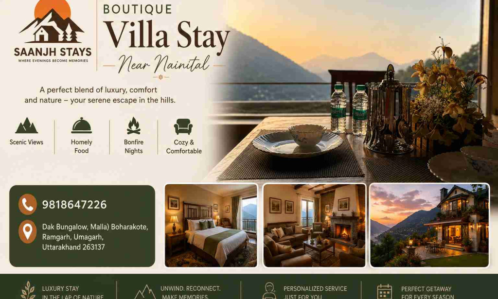 Top Boutique villa stay near Nainital