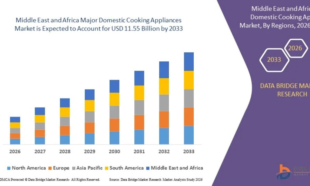 Middle East and Africa Major Domestic Cooking Appliances Market Size, Share, Trends, Growth Opportunities, Key Drivers and Competitive Outlook