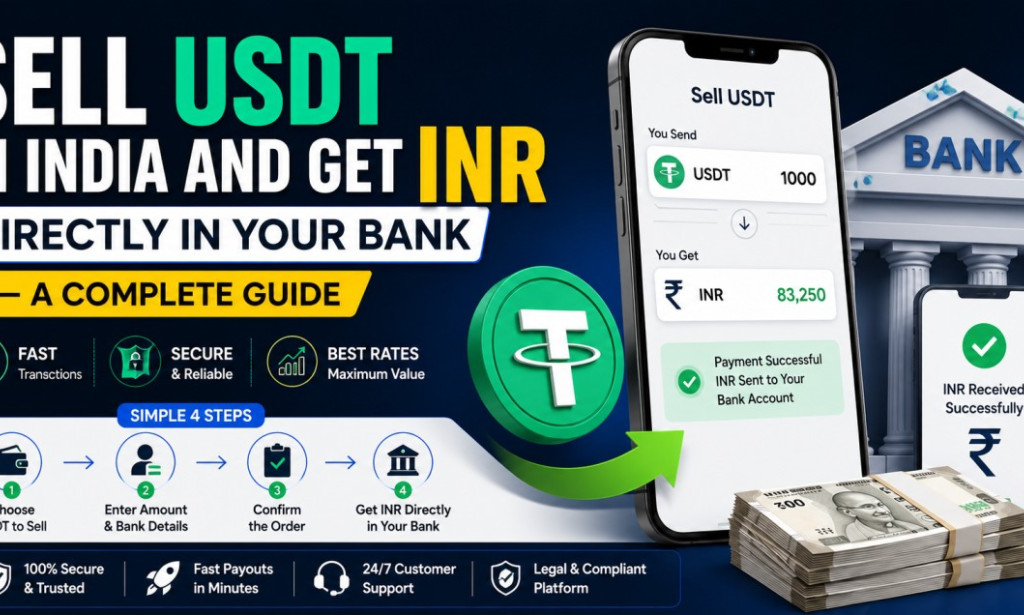 How to Sell USDT in India and Get INR Directly in Your Bank — A Complete Guide