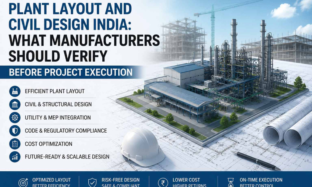 Plant Layout and Civil Design India: What Manufacturers Should Verify Before Project Execution