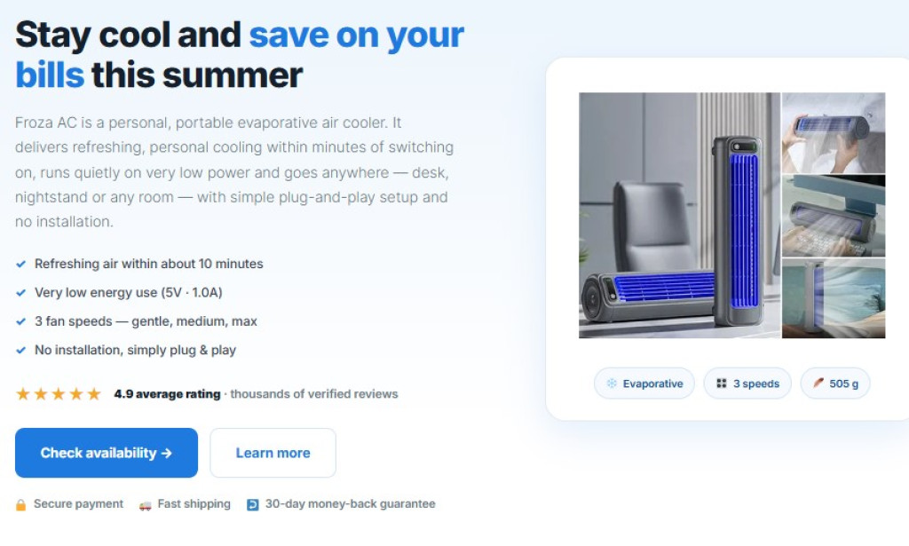 Froza AC Reviews (Consumer Reports) – Portable Cooling Made Simple?
