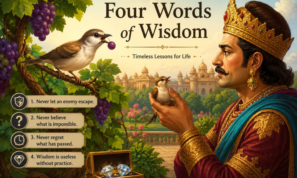 WHAT ARE FOUR WORDS OF WISDOM