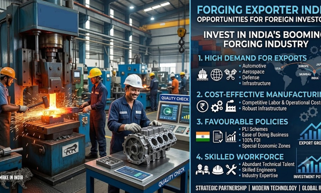 How Forging Exporter India Creates Opportunities for Foreign Investors