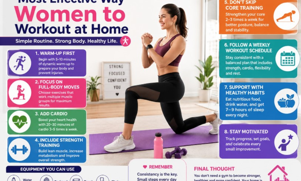 Top Effective Way Women to Workout at Home