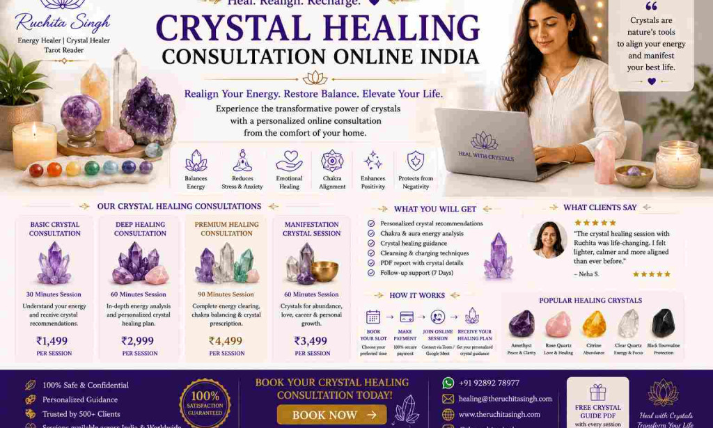 Top Crystal Healing Consultation Online India