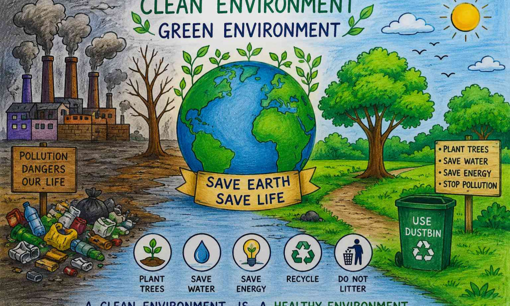 Importance of clean environment in our  life