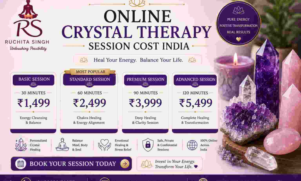 Top Online Crystal Therapy Session Cost India