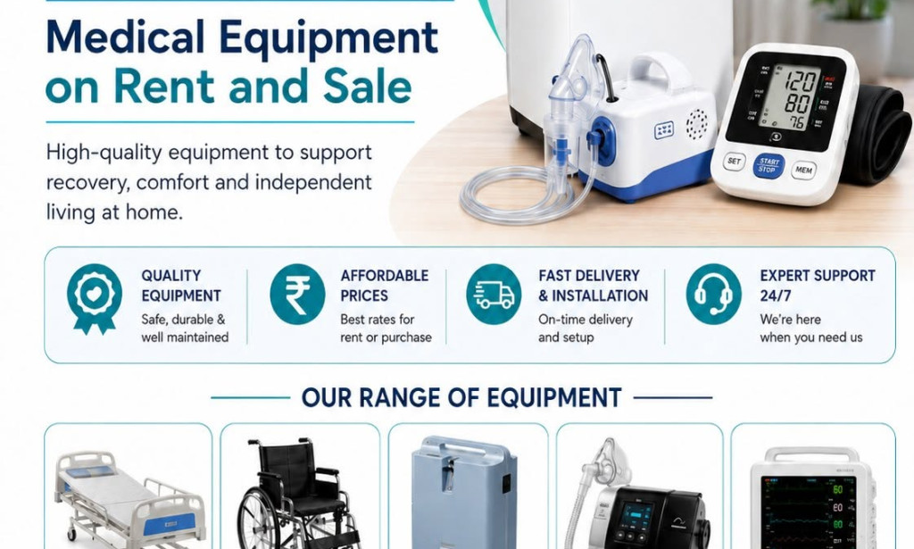 Top Provider Medical Equipment on Rent and Sales in Delhi