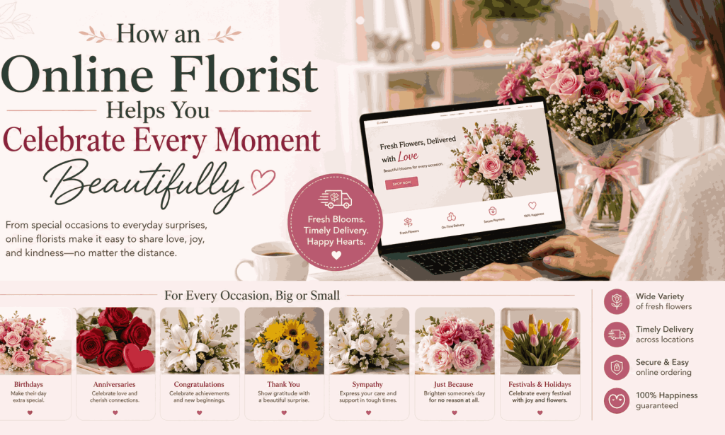 How an Online Florist Helps You Celebrate Every Moment Beautifully