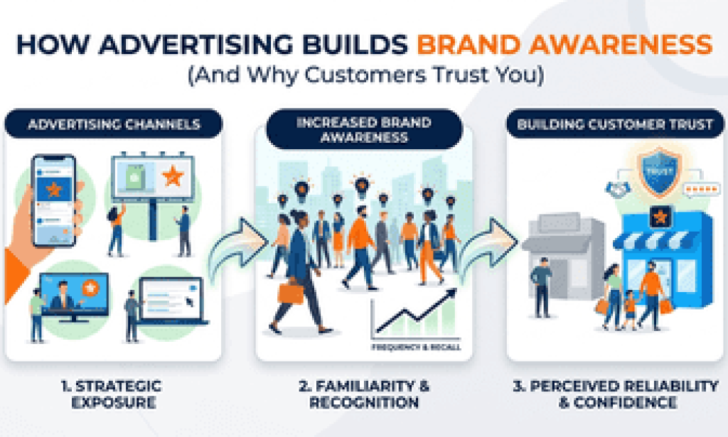 How Advertising Builds Brand Awareness (And Why Customers Trust You Because of It)