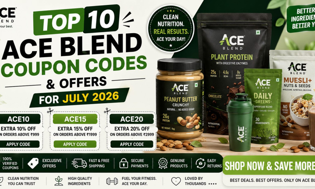 Top 10 Ace Blend Coupon Codes and Offers for July 2026