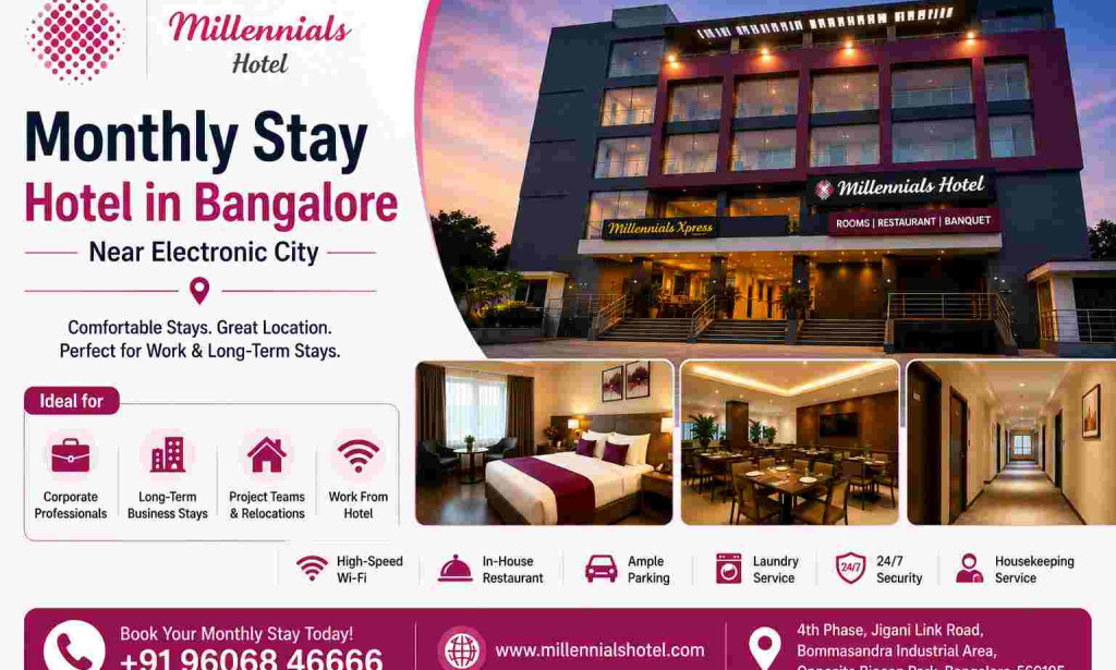 Top Monthly Stay Hotel in Bangalore Near Electronic City