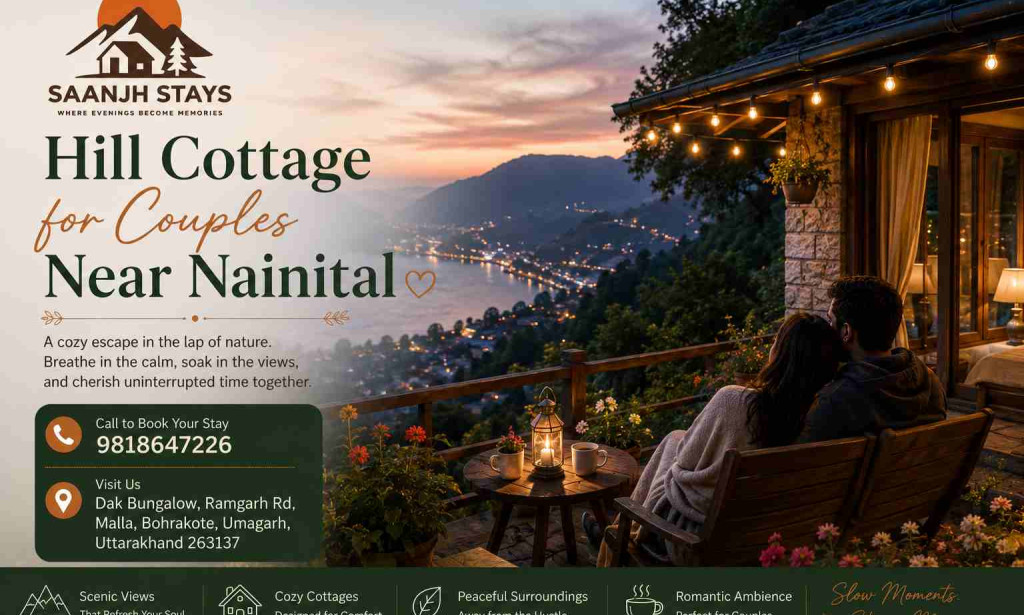Top Hill Cottage for Couples Near Nainital