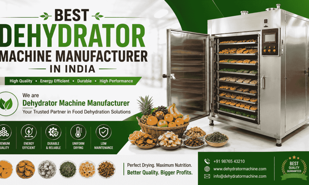 Top Dehydrator Machine Manufacturer in India | Best Quality Machines